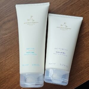New Aromatherapy Associates Revive Body Gel & De-Stress Body Gel Set Sealed